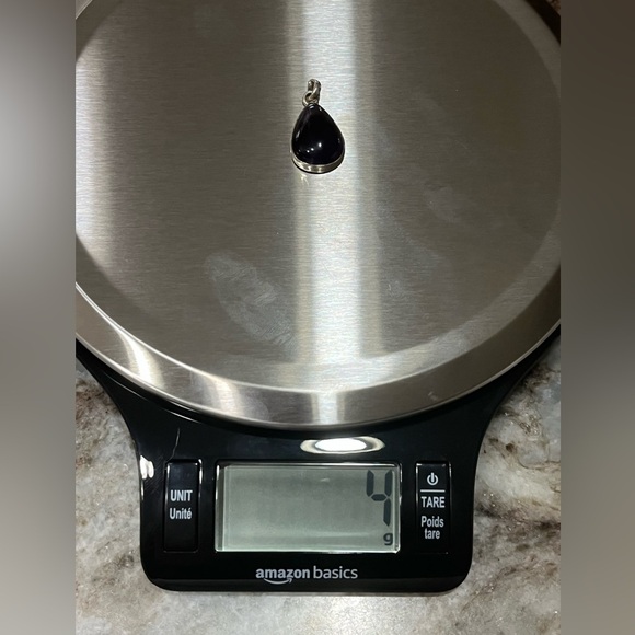 Sterling silver purple stone pendant - Picture 6 of 9